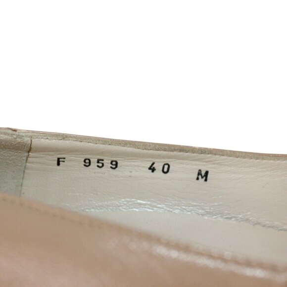 Taryn Rose Womens Sz 9 Beige Floral Embellishment Block Heel Pumps Open Toe - Picture 11 of 11